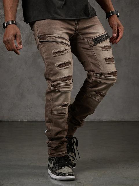 CD555 Slim Cut Basic Men's Jean Trousers