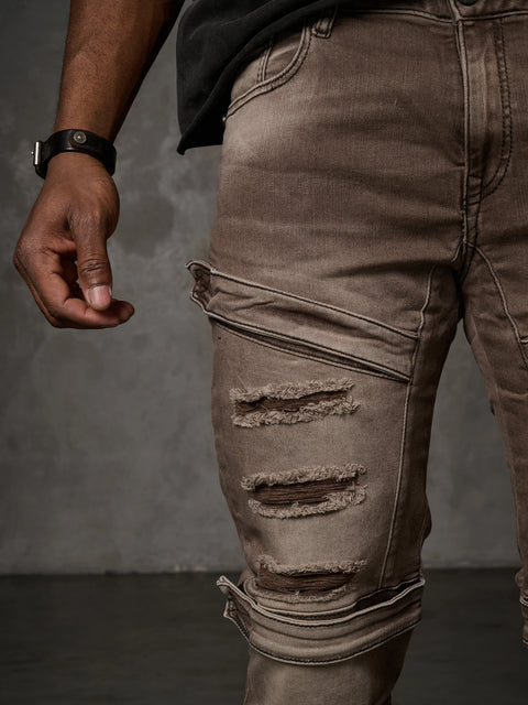CD555 Slim Cut Basic Men's Jean Trousers