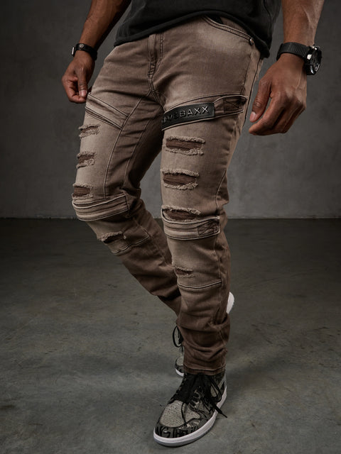 CD555 Slim Cut Basic Men's Jean Trousers