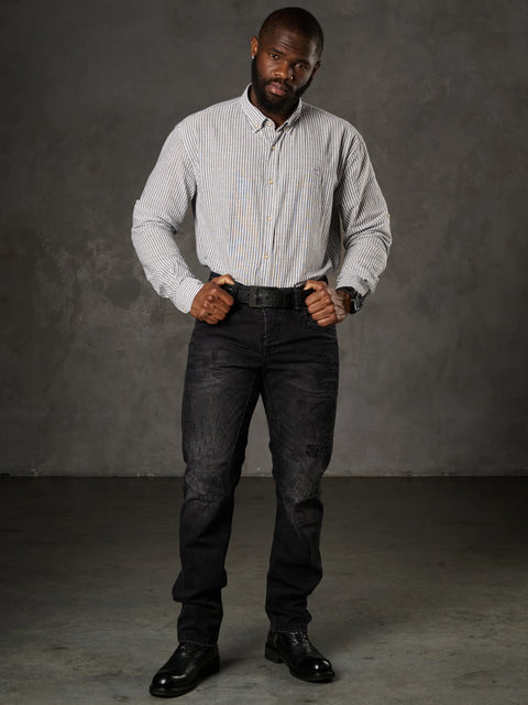 CH194 Striped Linen Shirt