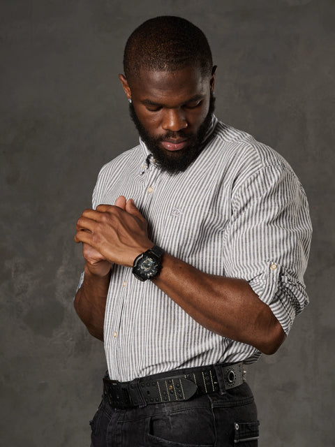 CH194 Striped Linen Shirt