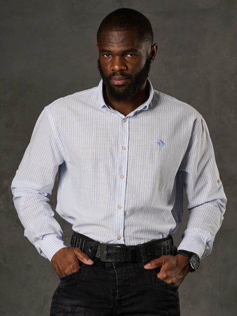 CH194 Striped Linen Shirt