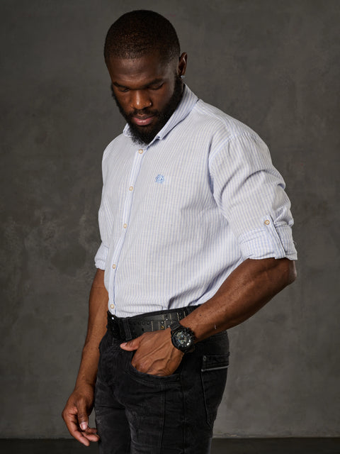 CH194 Striped Linen Shirt