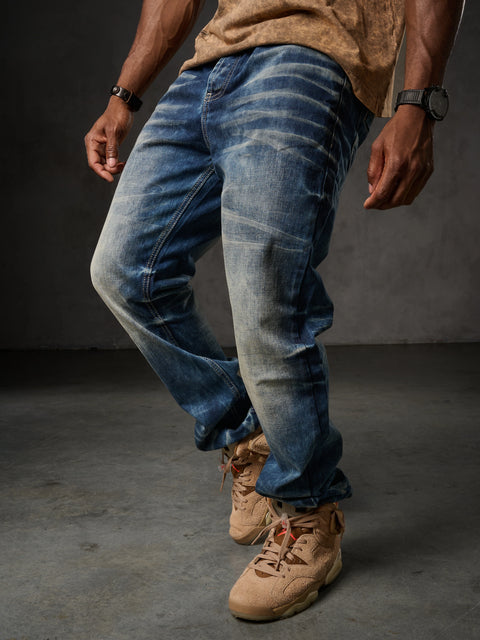 CD328 Washed Regular Fit Men's Jeans