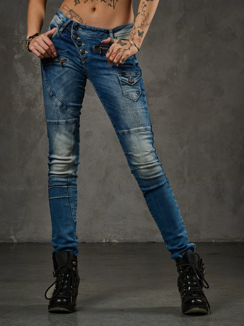 WD168 Women Comfortable Jeans With Great Age