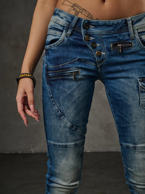 WD168 Women Comfortable Jeans With Great Age