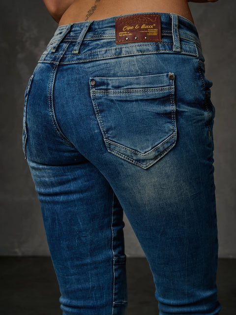 WD168 Women Comfortable Jeans With Great Age