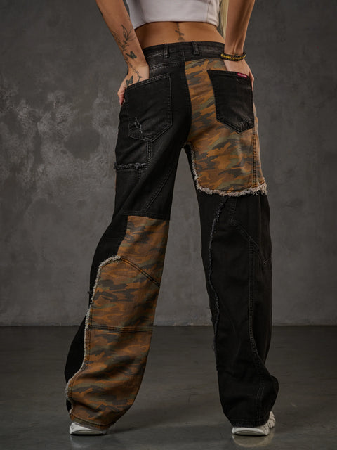 WD527 Camouflage Patterned Women's Trousers