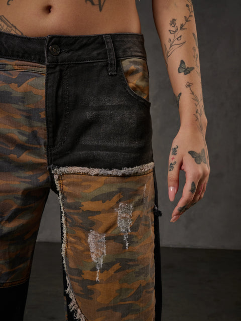 WD527 Camouflage Patterned Women's Trousers