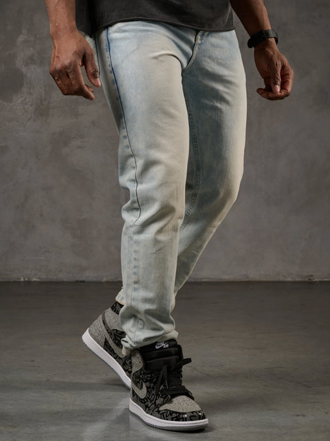 CD319X Ice Blue Skinny Leg Men's Denim Trousers