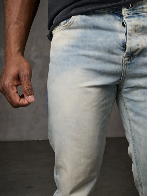 CD319X Ice Blue Skinny Leg Men's Denim Trousers