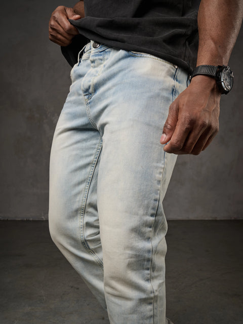 CD319X Ice Blue Skinny Leg Men's Denim Trousers