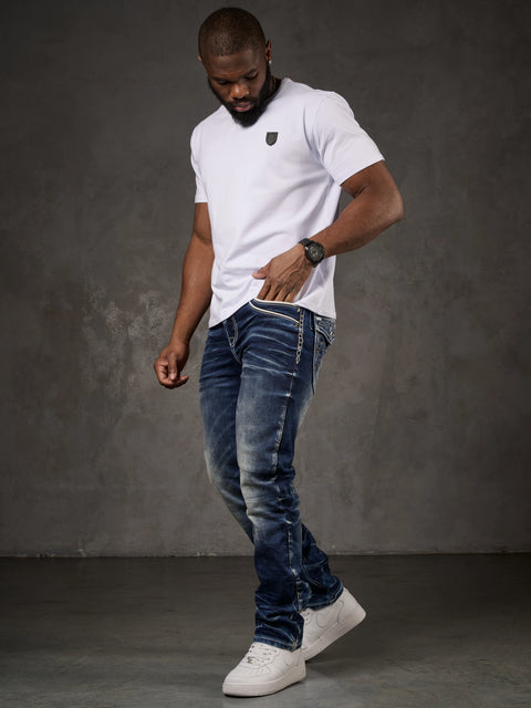 CD314 Men's Relaxed Fit Cut Jeans