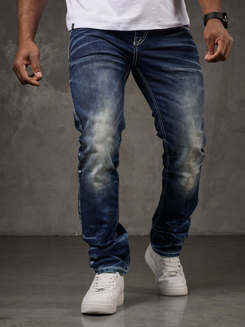 CD314 Men's Relaxed Fit Cut Jeans