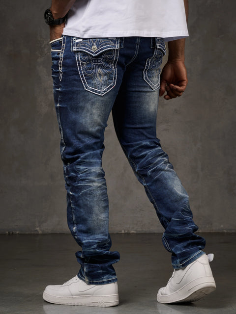 CD314 Men's Relaxed Fit Cut Jeans