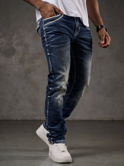 CD314 Men's Relaxed Fit Cut Jeans