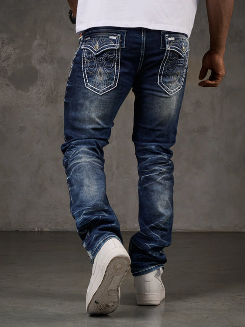 CD314 Men's Relaxed Fit Cut Jeans