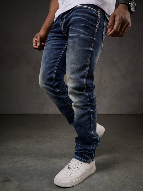 CD314 Men's Relaxed Fit Cut Jeans