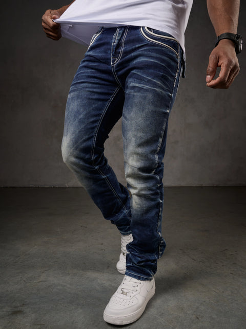 CD314 Men's Relaxed Fit Cut Jeans
