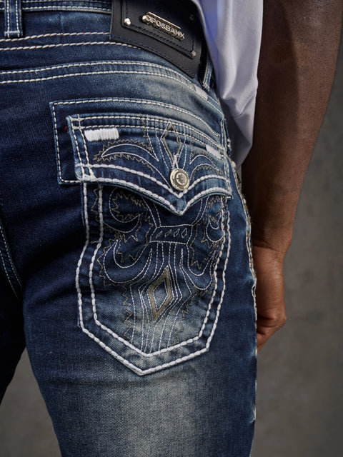 CD314 Men's Relaxed Fit Cut Jeans