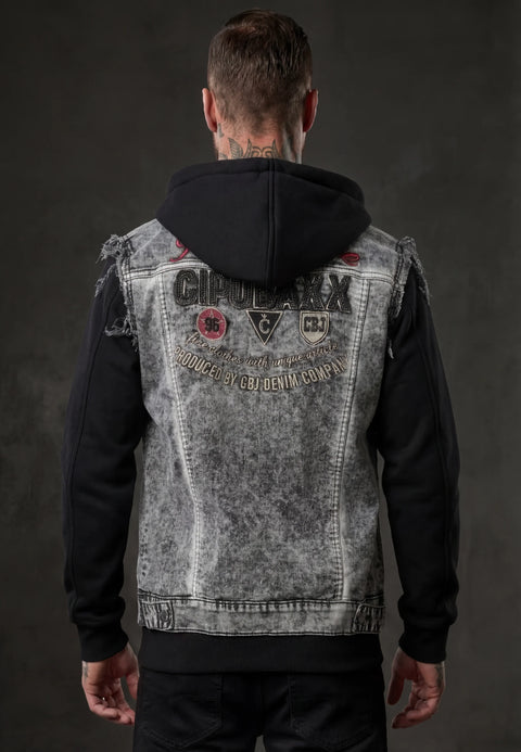 CJ287 Men's jacket hoods in a cool look