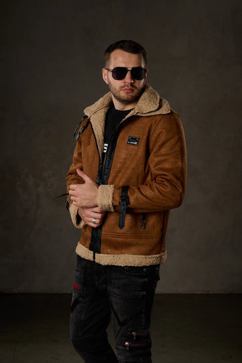 CJ286 Furry Suede Jacket