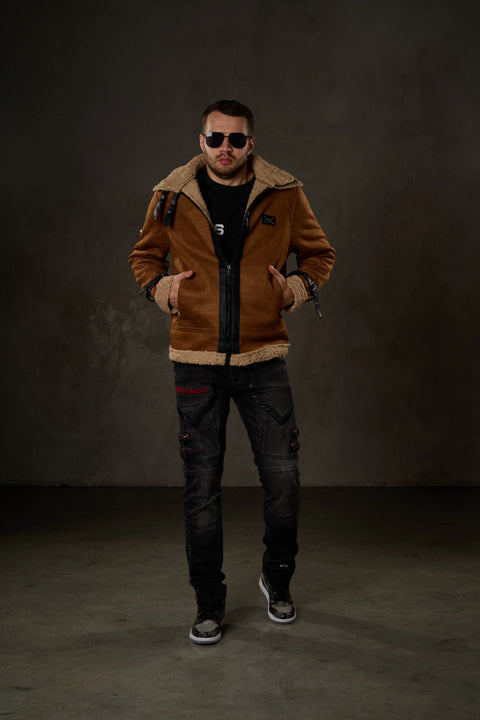 CJ286 Furry Suede Jacket
