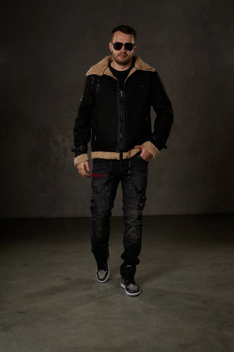 CJ286 Furry Suede Jacket