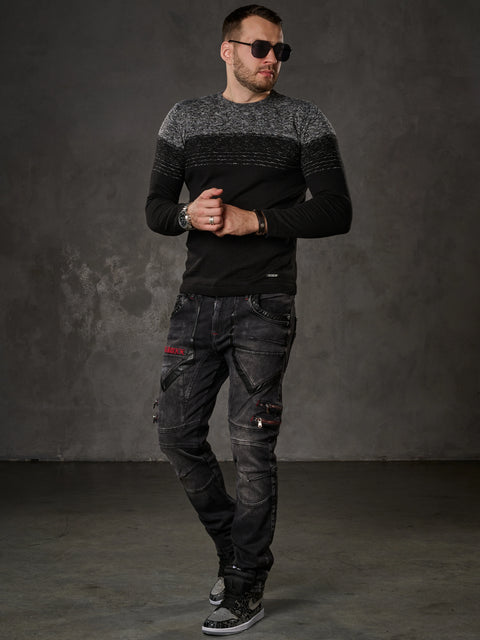 CP200 Double Color Knitwear Men's Sweater