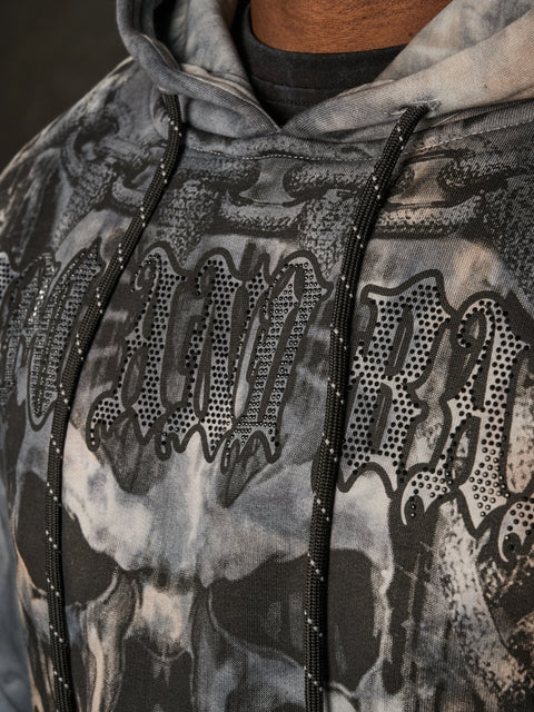 CL405 Skull Head Gothic Pattern Hooded Sweatshirt