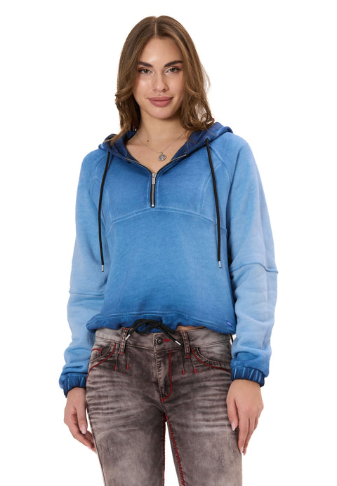 WL373 Women’s Hoodie – Half‑Zip Design