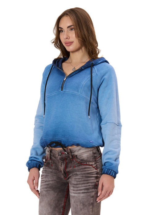 WL373 Women’s Hoodie – Half‑Zip Design