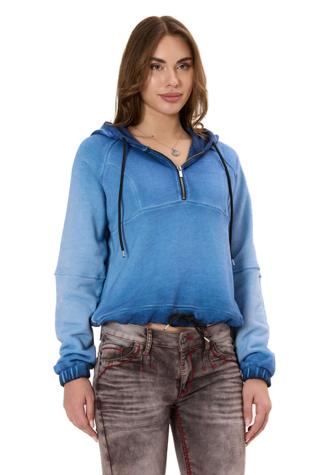 WL373 Women’s Hoodie – Half‑Zip Design