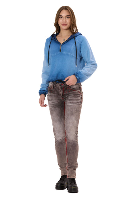 WL373 Women’s Hoodie – Half‑Zip Design
