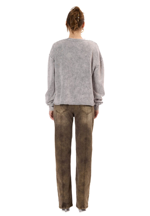 WL375 Women’s Sweatshirt – Streetwear Brush Design