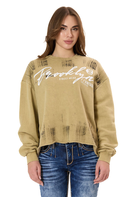 WL375 Women’s Sweatshirt – Streetwear Brush Design