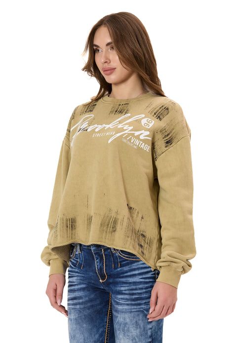 WL375 Women’s Sweatshirt – Streetwear Brush Design