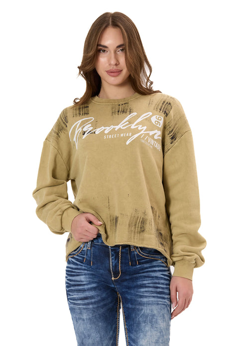 WL375 Women’s Sweatshirt – Streetwear Brush Design