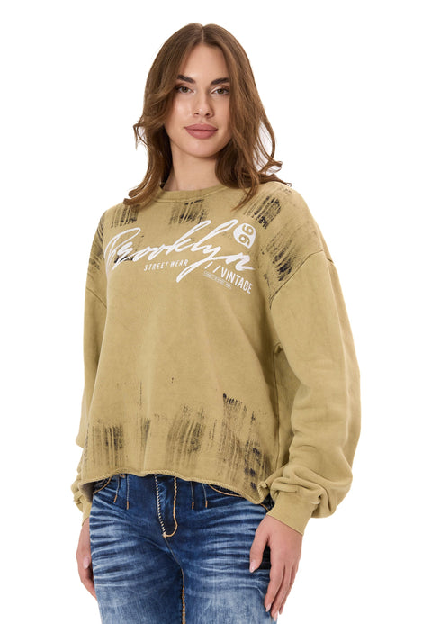 WL375 Women’s Sweatshirt – Streetwear Brush Design
