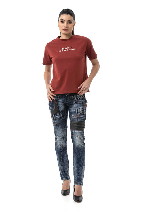 WT390 Women’s T‑Shirt – Relaxed Fit, Logo Print