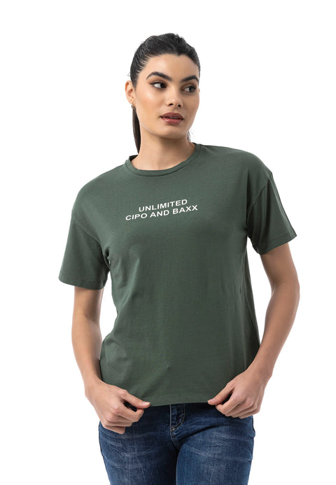 WT390 Women’s T‑Shirt – Relaxed Fit, Logo Print