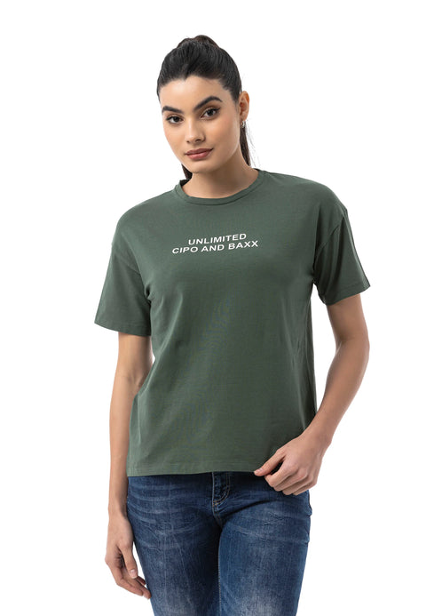 WT390 Women’s T‑Shirt – Relaxed Fit, Logo Print