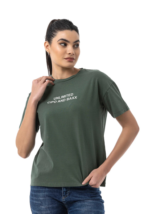 WT390 Women’s T‑Shirt – Relaxed Fit, Logo Print