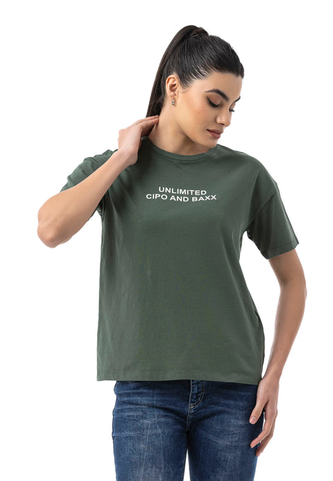 WT390 Women’s T‑Shirt – Relaxed Fit, Logo Print
