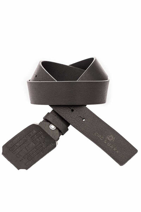 CG154 Men's Leather Belt with Big Buckle
