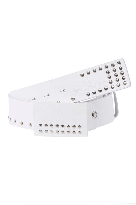 CG163 Flat Genuine Leather Belt with Metal Buckle