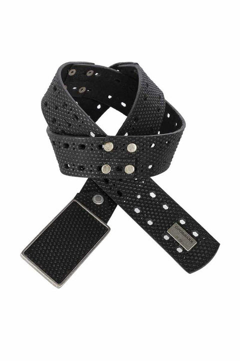 CG174 Textured Perforated Leather Men's Belt