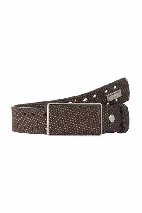 CG174 Textured Perforated Leather Men's Belt