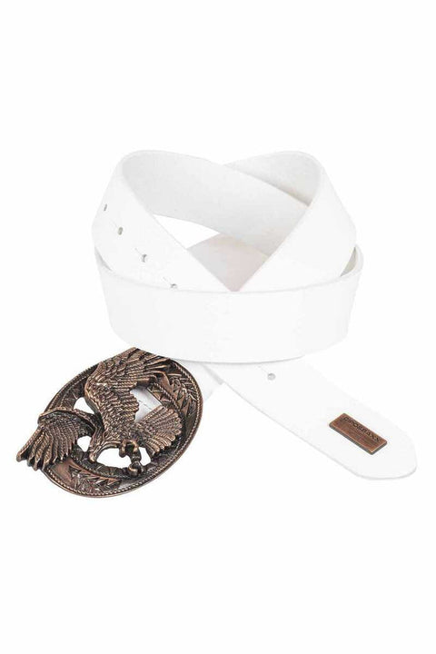 CG200 Leather Belt with Eagle Buckle
