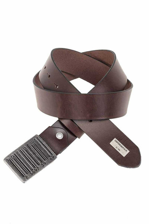 CG201 Leather Belt with Metal Buckle